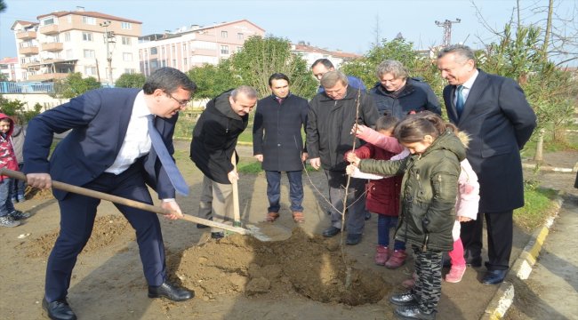 Çaycuma'da fidan dikim etkinliği