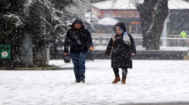 Düzce'de kar yağışı