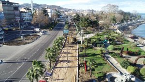 Fatsa'da bisiklet ve koşu yolu projesinde sona yaklaşılıyor