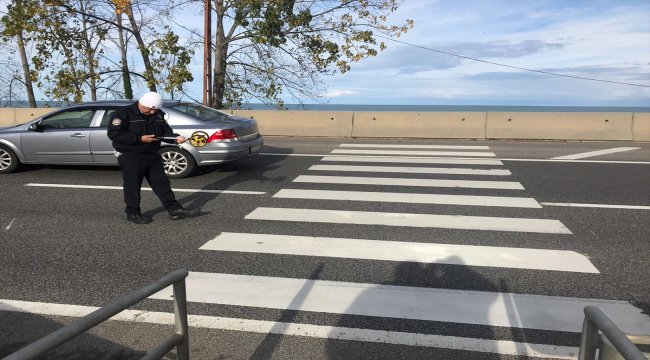 Fatsa'da otomobilin çarptığı kadın yaralandı