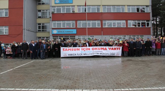 Havza'da kitap okuma etkinliği