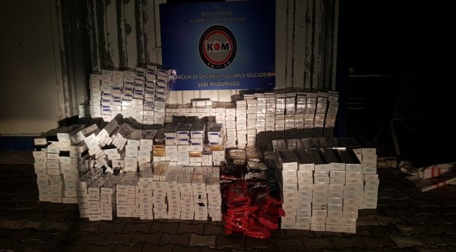 Kamyonda kaçak sigara ve tütün ele geçirildi