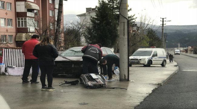 Karabük'te araç yangını