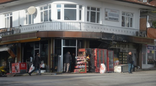 Karabük'te iş yerine molotofkokteyliyle saldırı