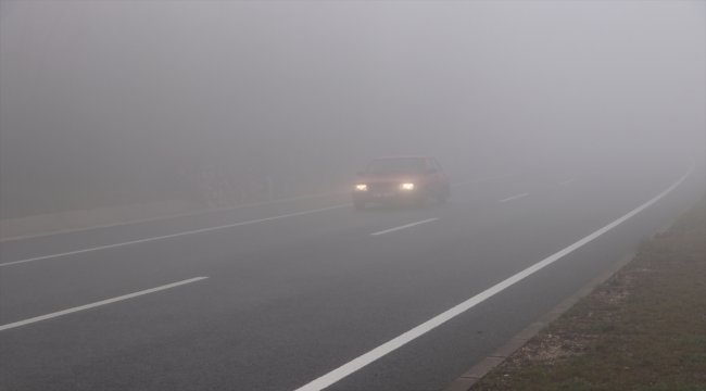 Kastamonu'da ulaşıma sis engeli