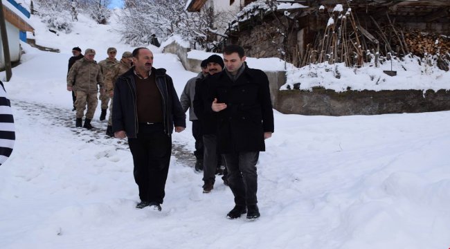 Kaymakam Mete'den köy ziyareti