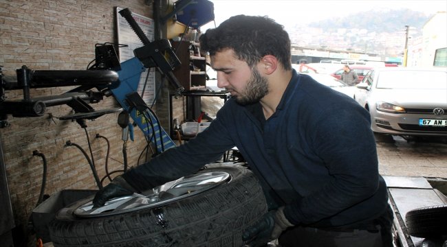 Kış lastiği uygulaması