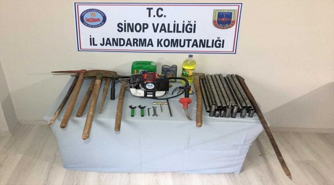 Sinop'ta kaçak kazı operasyonu
