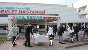 Suluova Devlet Hastanesinde yangın tatbikatı
