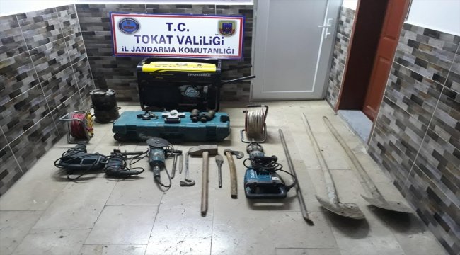 Tokat'ta kaçak kazı yapanlara suçüstü