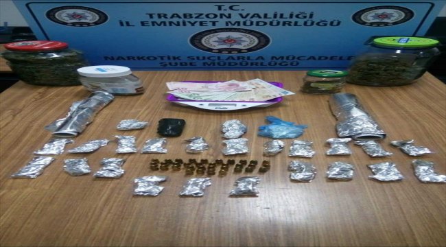 Trabzon'da uyuşturucu zanlıları yakalındı