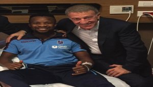 Trabzonsporlu futbolcu Onazi ameliyat edildi