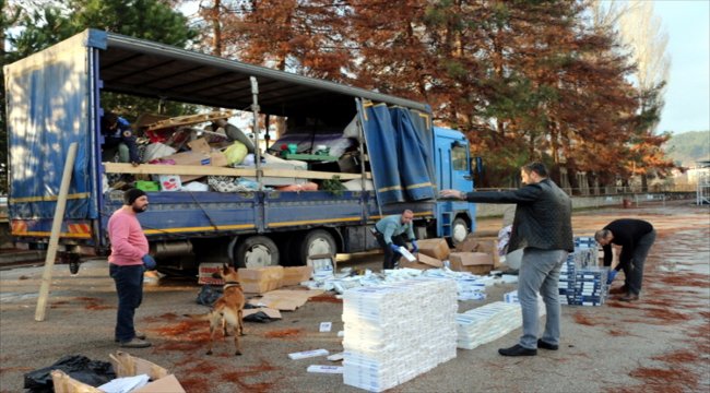 Yağ makinesinden kaçak sigara çıktı
