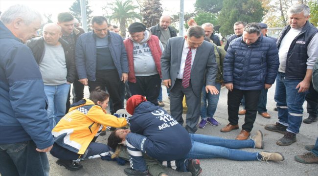 Yaralı kadına ilk müdahaleyi belediye başkanı yaptı