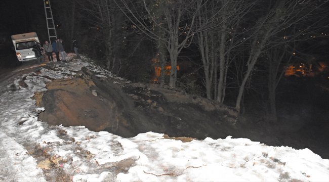 Zonguldak'ta heyelan