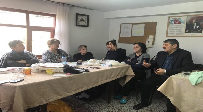 Başkan Akın'dan tel kırma kursuna ziyaret