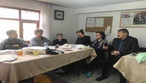 Başkan Akın'dan tel kırma kursuna ziyaret