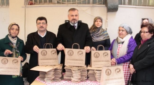 Başkan Kılıç karton çanta dağıttı