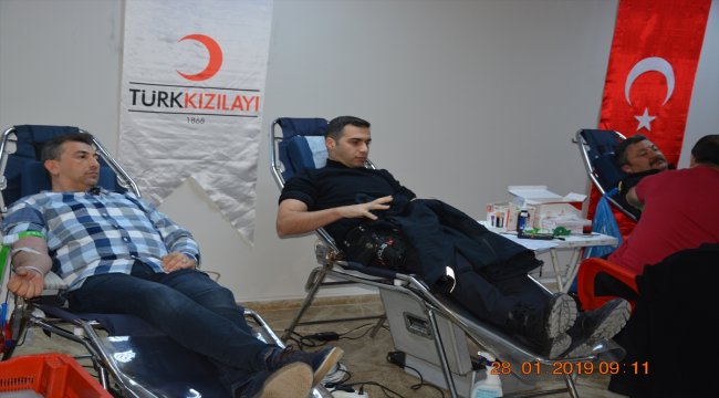 Çorum polisinden kan bağışı kampanyasına destek