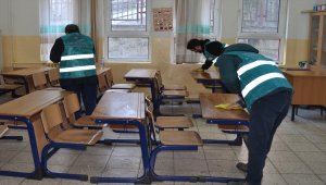 Denetimli serbestlik yükümlüleri okulların bakımını yapıyor