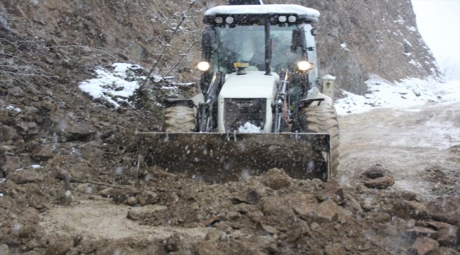 Düzce'de heyelan
