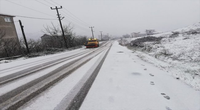 Ereğli'de karla mücadele çalışmaları