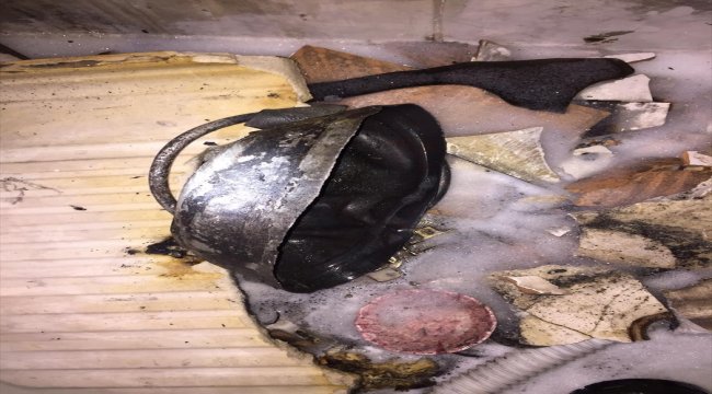 Giresun'da evde piknik tüpü patladı