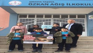 İlkokul öğrencileri Yemen için yardım topladı