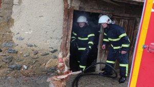 İtfaiye 36 tavuğu telef olmaktan kurtardı