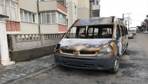 Karabük'te araç yangını