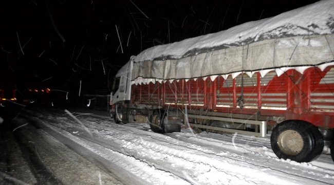 Karabük'te kar yağışı