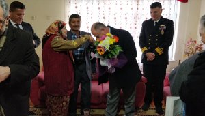Kaymakam Çorumluoğlu'ndan şehit aileleri ve gazilere ziyaret