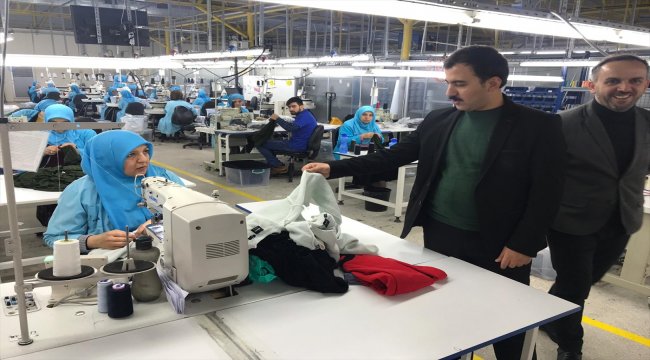 Kaymakam Koşal'dan tekstil fabrikasına ziyaret