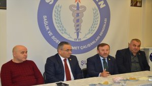 Milletvekili Öztürk'ten Sağlık Sen'e ziyaret