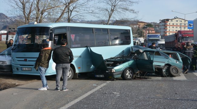Ordu'da zincirleme trafik kazası: 2 ölü, 4 yaralı