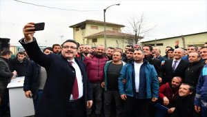 Ortahisar Belediye Başkanı Genç, işçilerle bir araya geldi