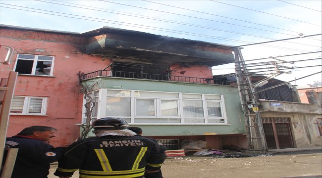 Samsun'da ev yangını
