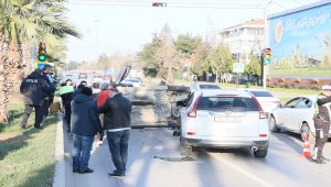 Samsun'da zincirleme trafik kazası: 1 yaralı
