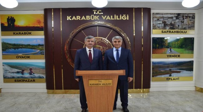 Vali Bektaş'tan Karabük Valisi Gürel'e ziyaret