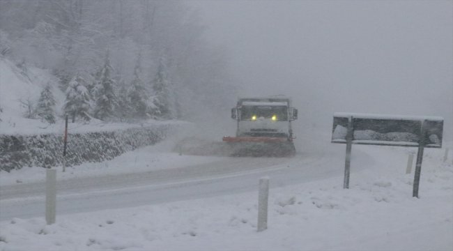 Zonguldak'ta kar yağışı ve sis