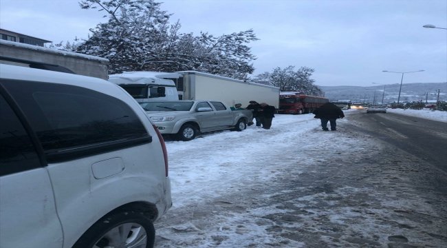 Zonguldak'ta kar yağışı
