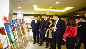 Bafra Anadolu Lisesi öğrencilerinden resim sergisi