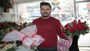 Bafra'da çiçekçiler 