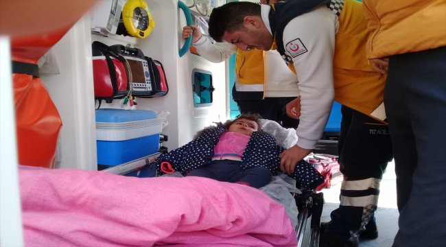 Bayburt'ta hasta çocuğa 3 saatte ulaşıldı