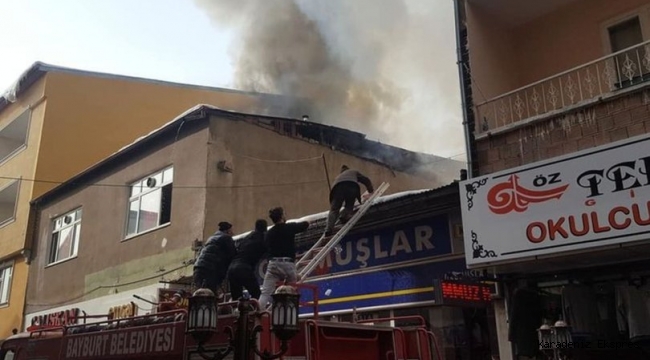 Bayburt'ta yangın kontrol altına alındı