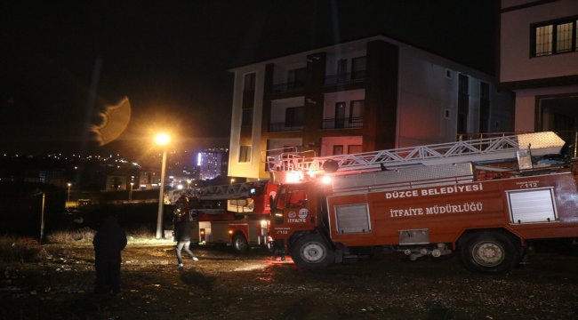 Düzce'de ev yangını