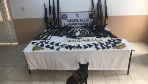 Kastamonu'da ruhsatsız silahları 