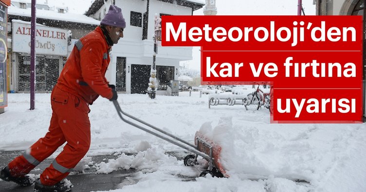 Meteorolojiden yeni kar, sağanak ve fırtına uyarısı