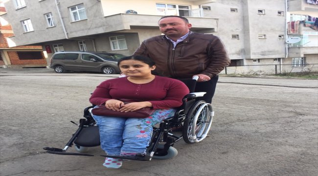 Ordu'da engellilere tekerlekli sandalye