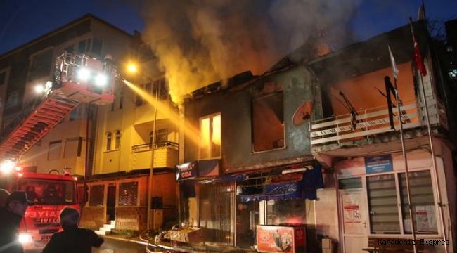 Ordu'da ev yangını